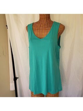 Chico's Women's Turquoise Tank Top - Size 3